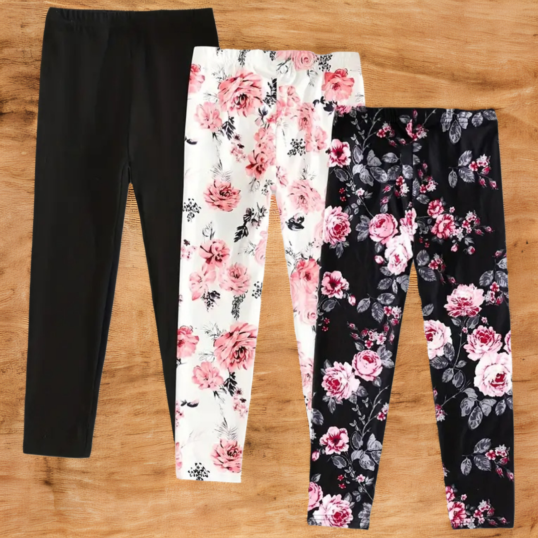 Calza leggins niña tramas varios set